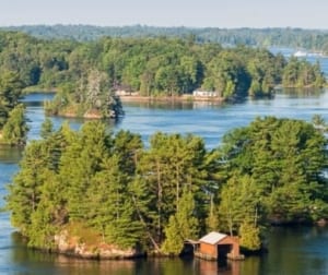 Thousand Islands in Canada.